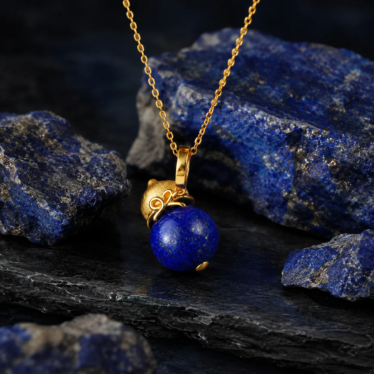 Natural Lapis Lazuli Necklace