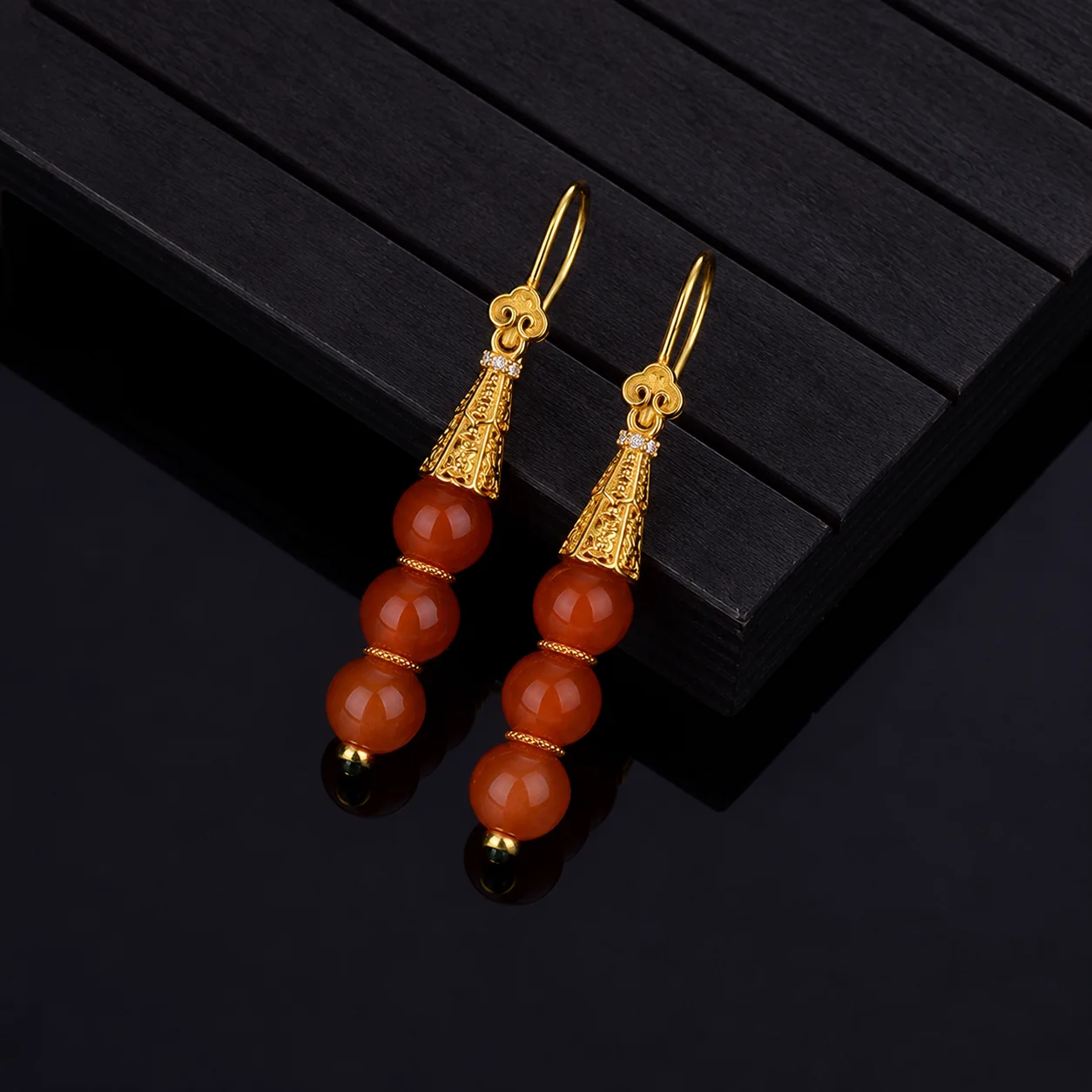 Nanhong Agate Earrings